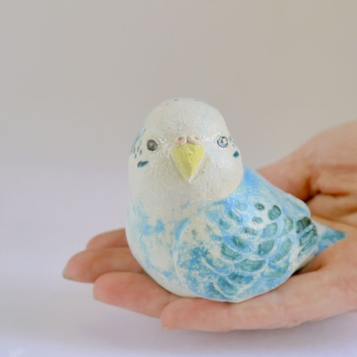 サントノーレ ビングオーグレンダール置物セキセイインコ 陶器 フィギュリン サントノーレ様専用 ビングオーグレンダール置物セキセイインコ