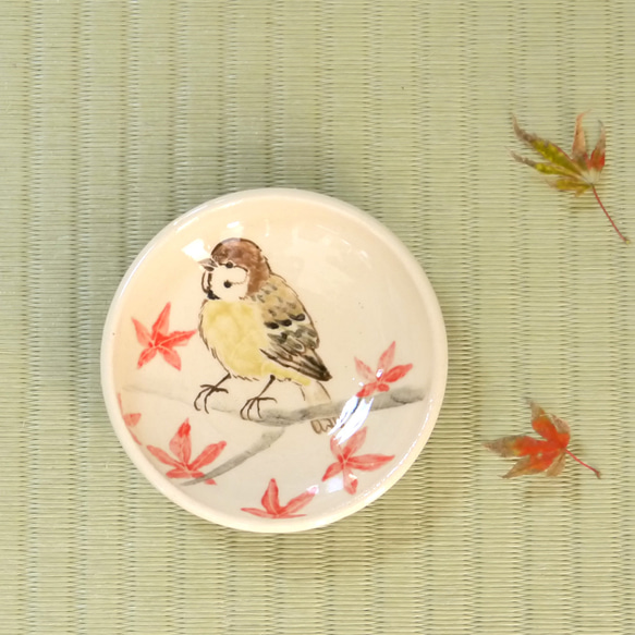 うつわやみたす　小鳥の豆皿　2枚セット 箱入り2柄セット】千鳥づくし 9.5cm豆皿セット 波千鳥&富士千鳥