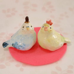 Sekisei長尾小鸚鵡（小鳥陶器飾品） 第1張的照片