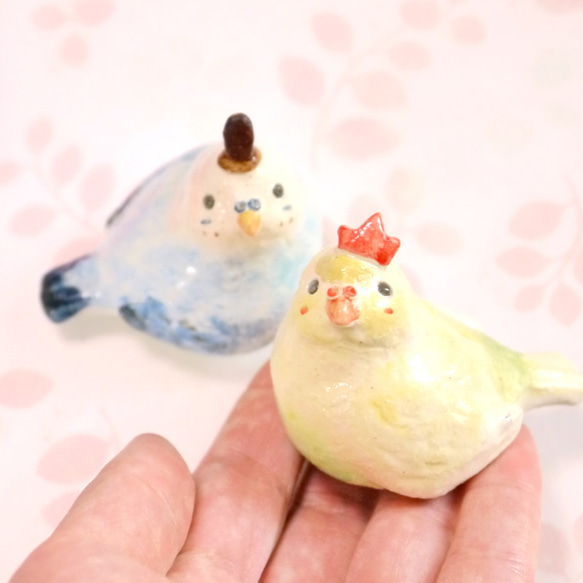 Sekisei長尾小鸚鵡（小鳥陶器飾品） 第3張的照片