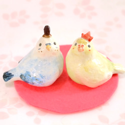 Sekisei長尾小鸚鵡（小鳥陶器飾品） 第5張的照片