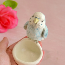 “限量手工製造2019年”Sekisei長尾小鸚鵡（小鳥陶器裝飾品）的配飾 第4張的照片