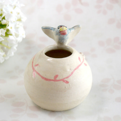 幸運燕子的圓形花瓶（鳥鳥） 第4張的照片