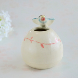 幸運燕子的圓形花瓶（鳥鳥） 第5張的照片