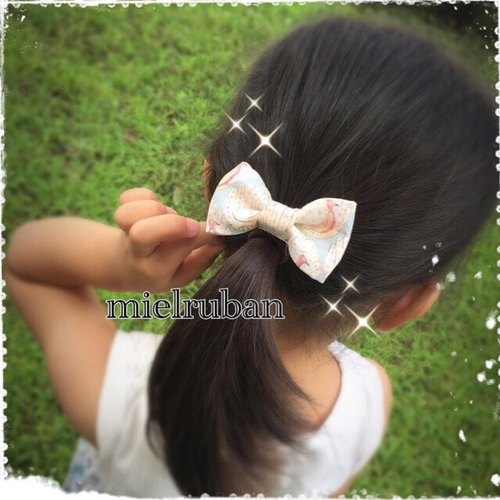 ミナペルホネン ヘアゴム /バタフライkidsリボン order/ミナペルホネン /ヘアゴム /バタフライkidsリボン