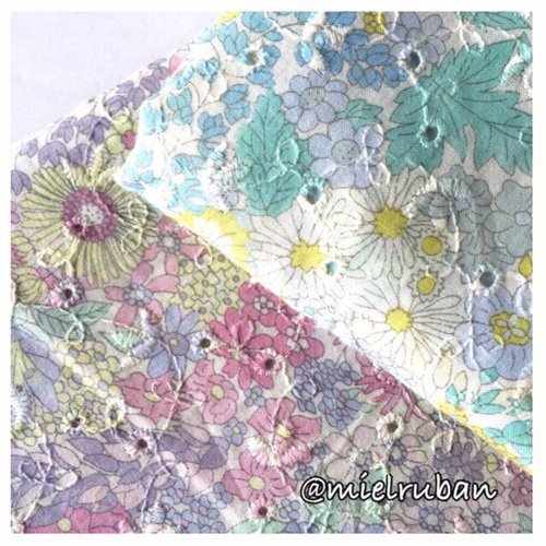 リバティ⑤ ベビーヘアクリップ 2個セット マーガレットアニー