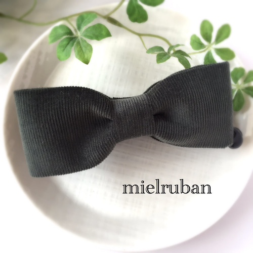 サマーツイードピンクリボンバレッタ バレッタ ୨୧ mikku bunny ୨୧ 
