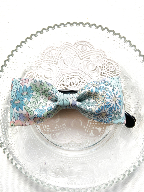 リバティ⑤ ベビーヘアクリップ 2個セット マーガレットアニー