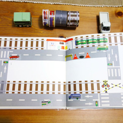 4つのホットモデル：道路、小さな車、鉄道、列車の紙テープ 6枚目の画像