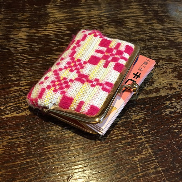 手織りのカードケース 3枚目の画像