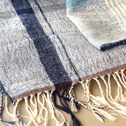 一枚でコーデがキマる✨紫外線・クーラー対策にも❤︎手織りのシルクストール《一点物》 7枚目の画像