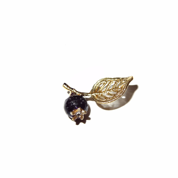 chiching棋青設計手工珠寶飾品 琺瑯系列 琺瑯藍莓耳環 星空款 接單製作 第2張的照片