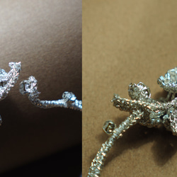 蕾絲編織木樨花(桂花)手環  chiching design 棋青設計 手工珠寶飾品 婚禮飾品 第4張的照片