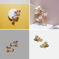 好一朵美麗的茉莉花耳環 Jasmine earrings 茉莉飾品 預購 第6張的照片