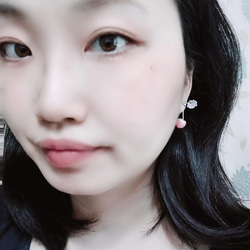 Sheet music earrings 五線音符天然石耳環 接單製作 第4張的照片