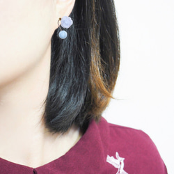 Sheet music earrings 五線音符天然石耳環 接單製作 第9張的照片