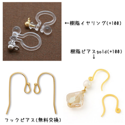 Rain drop pierce (earring) 6枚目の画像