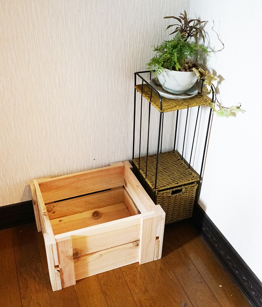 シンプルウッドボックス/多目的ボックス ナチュラル