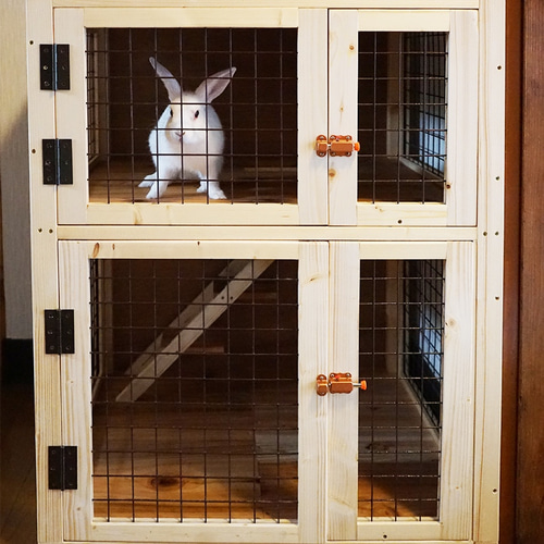 木製うさぎゲージ2階建 おもちゃ・ペット小物 soranohara 通販 木製うさぎゲージ2階建 おもちゃ・ペット小物 soranohara 通販