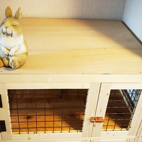 うさぎ木製大型ゲージ 屋外ウサギケージ木製鶏小屋 ウサギケージ うさぎケージ ウサギ