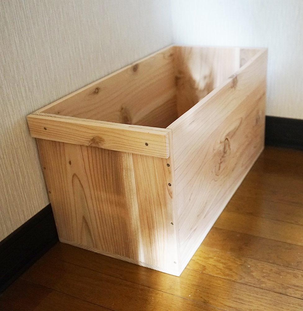 使い方いろいろ！ウッドボックス・ロングタイプ・ナチュラル