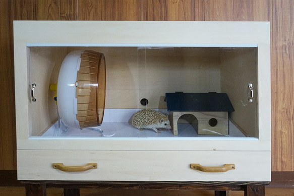 引出し式ケージ70cm ハリネズミや爬虫類等の小動物に！ ハウス・小屋