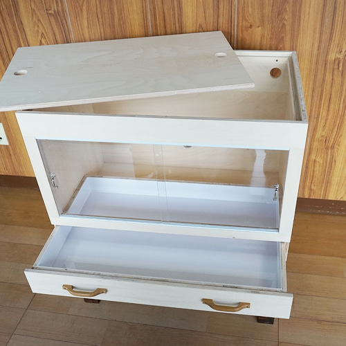 引出し式ケージ70cm ハリネズミや爬虫類等の小動物に！ ハウス・小屋