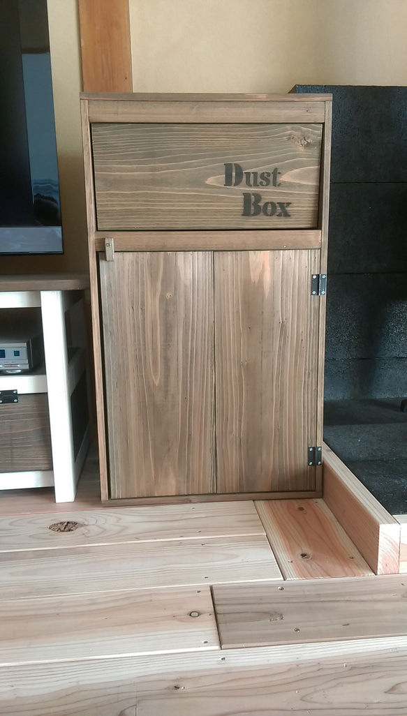 男前ダストボックス★ゴミ箱★パタパタ扉★大容量 