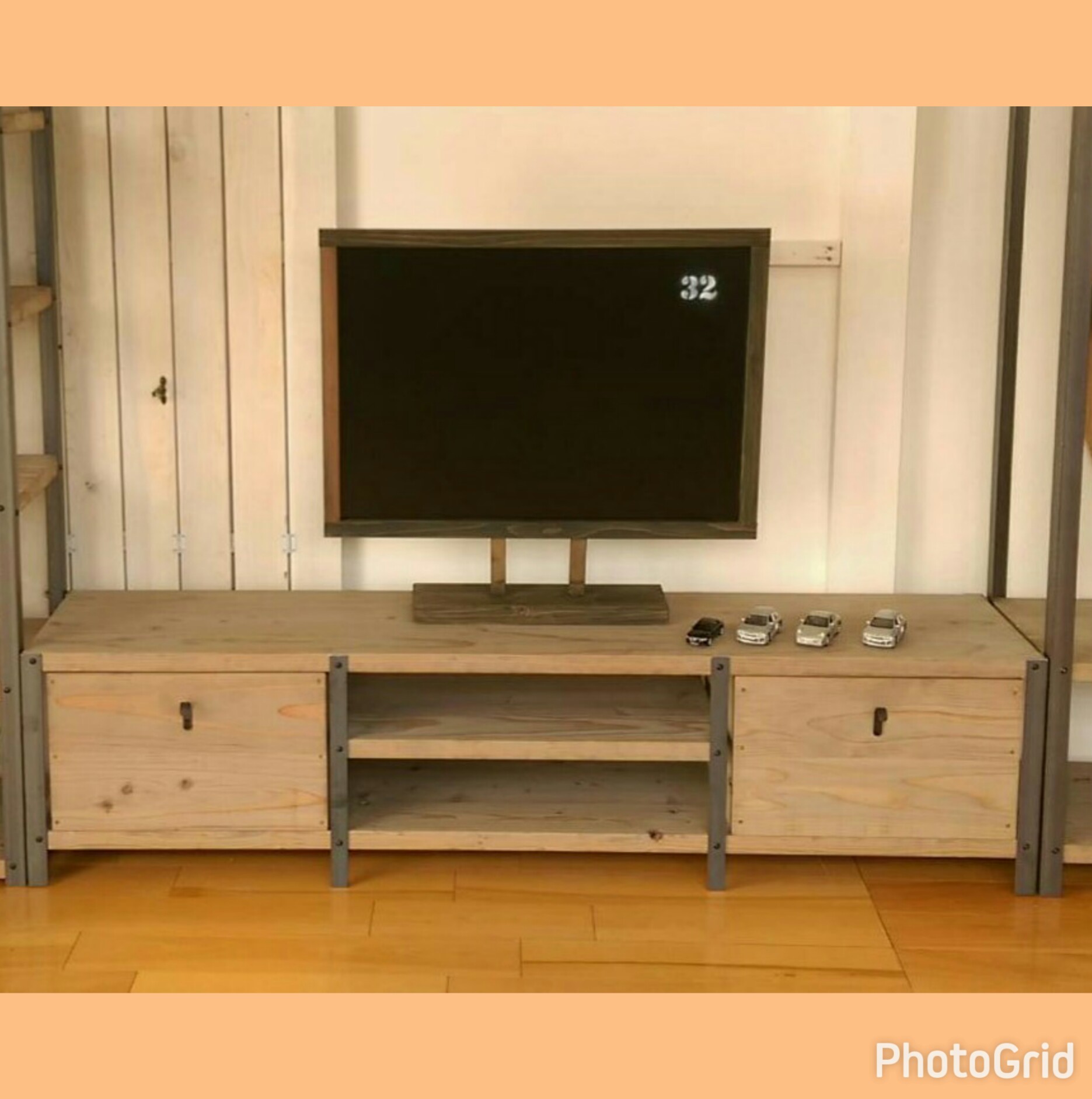 引き出し２個付★テレビ台★ワトコオイル仕上げ★ドリフトウッド★