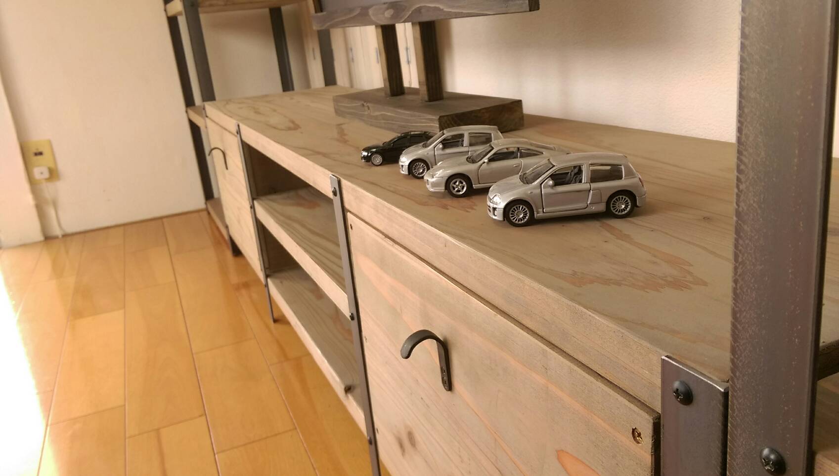 引き出し２個付★テレビ台★ワトコオイル仕上げ★ドリフトウッド★