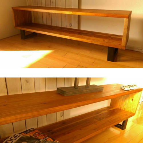 テレビ台アイアン家具ワトコオイル仕上げ