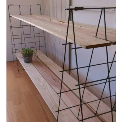 自立型☆折りたたみアイアン網☆6×3☆多用途☆店舗什器 棚 自立型☆折りたたみアイアン網☆6×3☆多用途☆店舗什器 棚