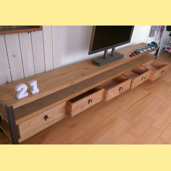 *W200㎝★引き出し５個付★ダークウォルナット★ワイドテレビ台★アイアン *W200㎝★引き出し５個付★ダークウォルナット★ワイドテレビ台★アイアン *W200㎝★引き出し５個付★ダークウォルナット★ワイドテレビ台★アイアン NAN1430166244(10900円)