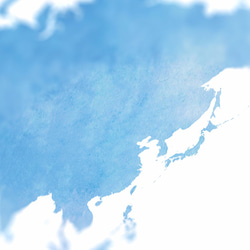 送料無料＊A4世界地図ポスター ブルー（セルフプリント） 2枚目の画像