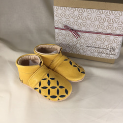 景泰藍嬰兒鞋人類環保皮革第一雙鞋11cm 12.5cm 13.5cm 15cm 第2張的照片