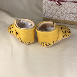 景泰藍嬰兒鞋人類環保皮革第一雙鞋11cm 12.5cm 13.5cm 15cm 第3張的照片