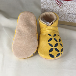 景泰藍嬰兒鞋人類環保皮革第一雙鞋11cm 12.5cm 13.5cm 15cm 第4張的照片