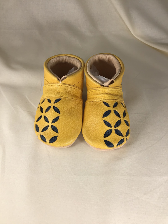 景泰藍嬰兒鞋人類環保皮革第一雙鞋11cm 12.5cm 13.5cm 15cm 第6張的照片