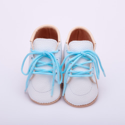 簡單的皮革名稱輸入 生日的嬰兒鞋 ♪ 真皮嬰兒鞋 1 歲生日慶祝的第一雙鞋 第2張的照片