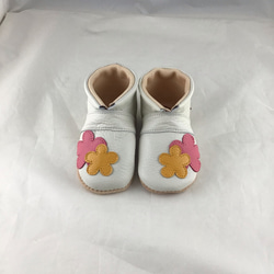 送給嬰兒禮物 ♪ 帶名字的真皮嬰兒鞋 1 歲生日禮物 免費命名定制第一雙鞋 第2張的照片
