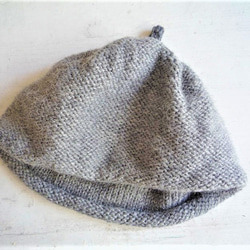 ニットベレー帽[グレー] 3枚目の画像