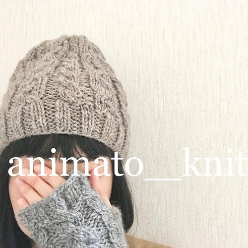 ニット帽子a[ブラック] ニット帽・ビーニー animato 通販 6232593
