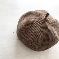 マッシュベレー帽[チョコ茶] 1枚目の画像