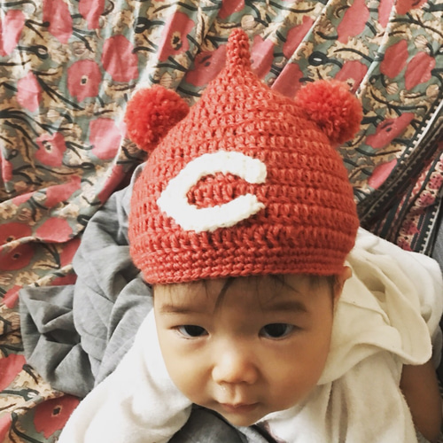 専用ページ✾ボンボンくまさんのどんぐり帽子☆頑張れCver 帽子(ベビー  