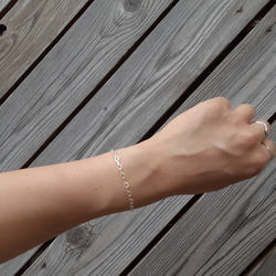 silver：design chain bracelet： 1枚目の画像