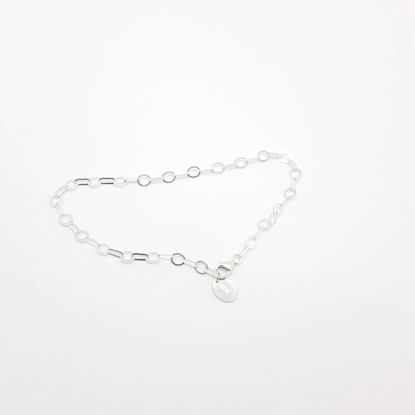 silver：design chain bracelet： 5枚目の画像