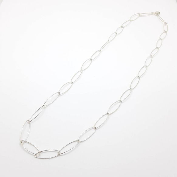 【5set限定】silver oval chain necklace & bracelet !! 3枚目の画像