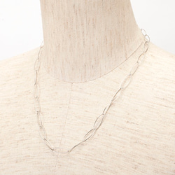 【5set限定】silver oval chain necklace & bracelet !! 2枚目の画像