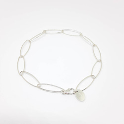 【5set限定】silver oval chain necklace & bracelet !! 6枚目の画像