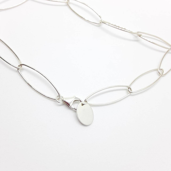 【5set限定】silver oval chain necklace & bracelet !! 7枚目の画像